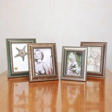 Пользовательские настенные наборы фотографий черная деревянная фоторамка