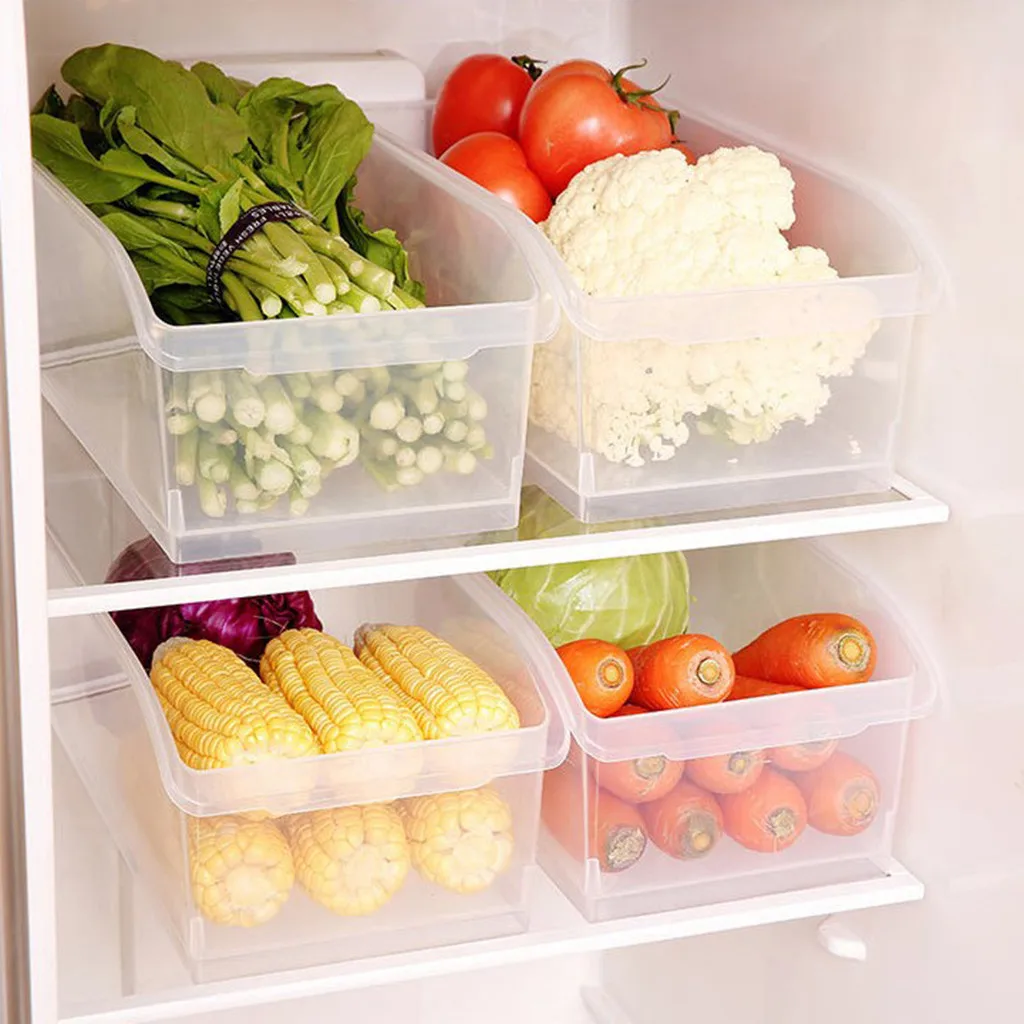 

household items Living Room Creative Kitchen Refrigerator Storage Box Transparent Food Box Storage kitchen storage containers