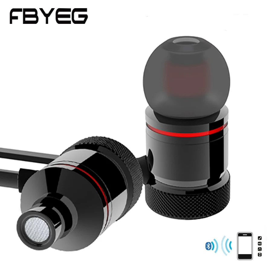 

Bluetooth Wireless Earphone Headphones Bluetooth in ear headset sport Stereo music earbuds With MicPhone for phone by FBYEG