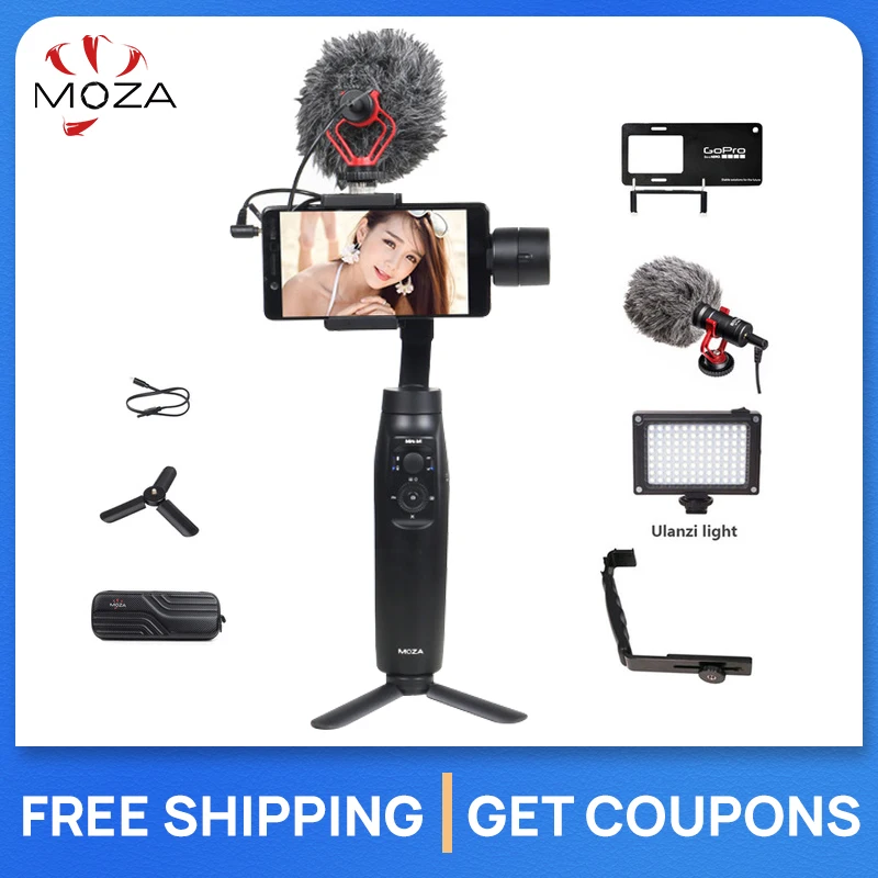 

MOZA MINI MI 3-Axis Handheld Smartphone Gimbal Stabilizer for iPhone X 8Plus huawei p30pro VS Zhiyun Smooth4 Vimble 2 mini-s