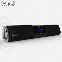 M & J A3 Barra de Sonido de Cine En Casa 20 W Bluetooth TV AUX Óptica Altavoz Bluetooth Altavoces Soundbar Barra de Sonido con Subwoofer para TV