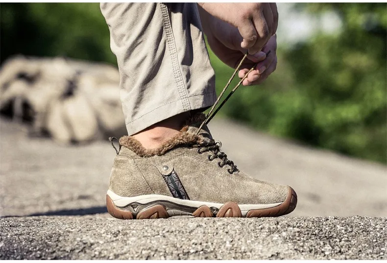 Мужские кроссовки 6 см, увеличивающие рост, кроссовки из натуральной кожи, уличная спортивная обувь для альпинизма, водонепроницаемые альпинистские ботинки для походов