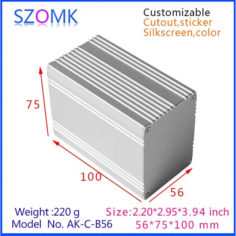 aluminum extruded enclosure project box instrument enclosure junction housing szomk chassis outlet boxes (3).jpg