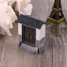 Смола ремесла дверь модель мини-Сказочный Сад миниатюры DIY пейзаж