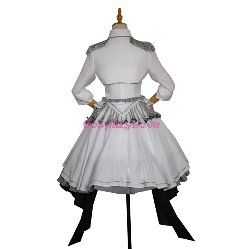 Косплей Love DATE A LIVE Косплей кошмар Tokisaki Kurumi белая королева косплей костюм лолита платье на заказ для Хэллоуина