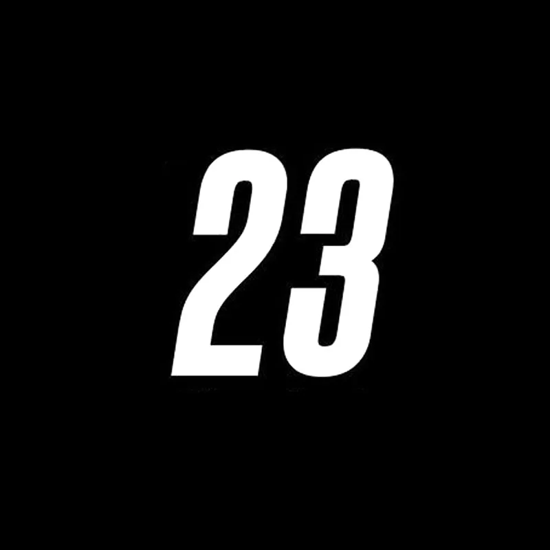 13 8 см * 14 Индивидуальные гоночные номера 23 виниловые автомобильные наклейки