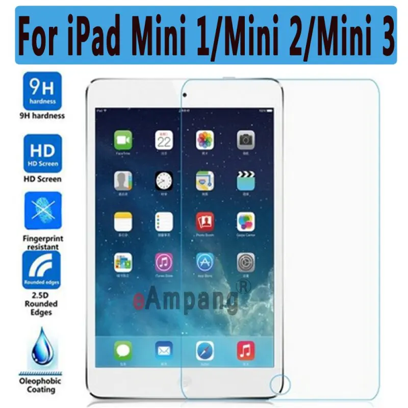 Закаленное Стекло-цифровой преобразователь для iPad 2/3/4 Air 1/Air 2/Pro 9,7 11 10,5 9,7 Pro 12,9 10,2 Мини-Платье на возраст 2, 3, 4, 5, Экран протектор - Цвет: For iPad mini123