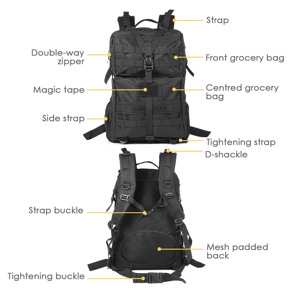 Военный Тактический Рюкзак Сумка для кемпинга походные рюкзаки рюкзак армейская Молл системная сумка штурмовая для охоты