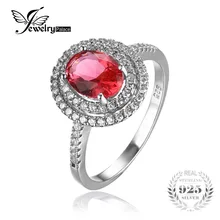 Clásico Rosa Creado Zafiro Anillo 925 Plata Pura S925 Plata Venda de Boda Del Anillo de Compromiso del Anillo de Bodas de Nueva Nupcial