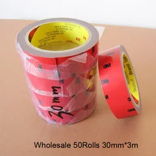 50 рулонов/лот 3 м Авто Грузовик автомобиля стикер акриловая пена двухсторонняя прикрепление сильная клейкая лента 30 мм(Ш)* 3 м(л) CP30