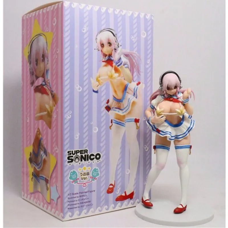 

Anime Supersonico Swimsuit Action Figure Model Toys Uniform Scholastic Girls Super Sonic Sexy PVC Decoration Figurine Toys L1373