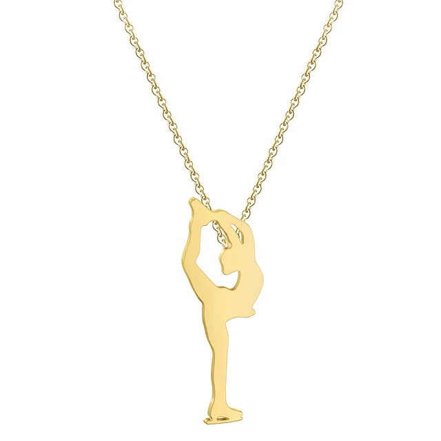 Cxwind Ice Skating Woman Pendant 