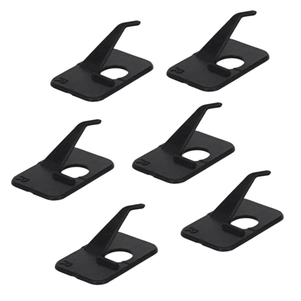 

6 Pieces Hunting Shooting Archery Recurve Bow Plastic Adhesive Arrow Rest Hunting Accessory Black Right and Left Hand