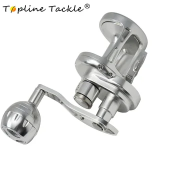 شراءذائع الصيت معالجة CNC القفز بكرة Moulinet بيكي أون مير التصيد بكرة Mulinello Traina بكرة البحر TC300-500R اليمين واليسار اليد