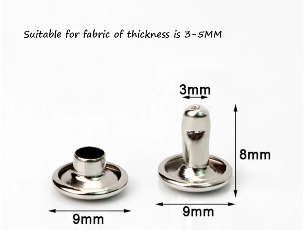 Сумка, обувь, ремень для ремонта аксессуаров 200 комплектов 6 мм, 7 мм, 8 мм, 9 мм, 10 мм, 12 мм бронза, золото, серебро, черный пистолет металлические двухсторонние заклепки S0026L