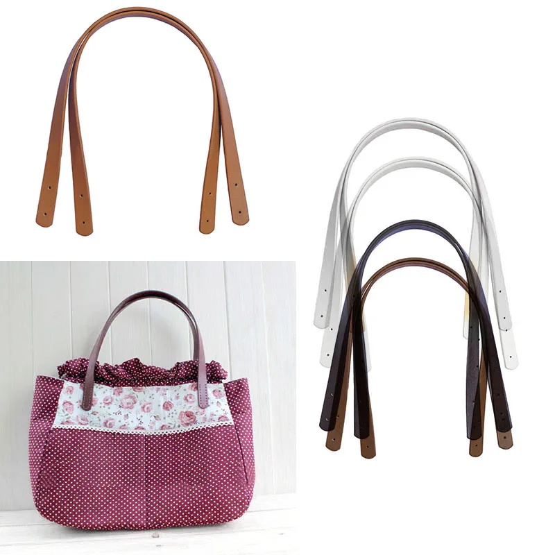 

One Pair 55cm Long Women Girls Detachable PU Leather Bag Strap Belt Handle Shoulder Bag Accessories Belt Handbag Band