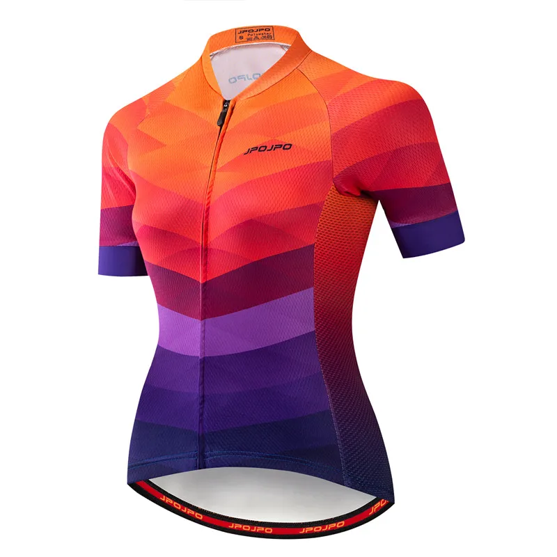 Велоспорт Джерси Женская велосипедная одежда из Джерси для горного велоспорта Топ Майо Лето Гонки Дорога Горный Спорт рубашка женская дышащая розовая - Цвет: 2