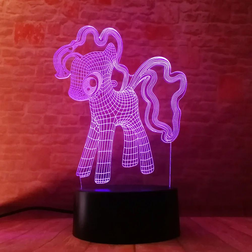 Ночник с креативным единорогом светодиодный ночник 7 цветов градиент USB