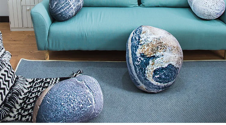 Креативная 3D мощеная Подушка каменная Подушка ленивый диванчик камушки Подушка для домашнего дивана плюшевые игрушки домашний Декор автомобиля