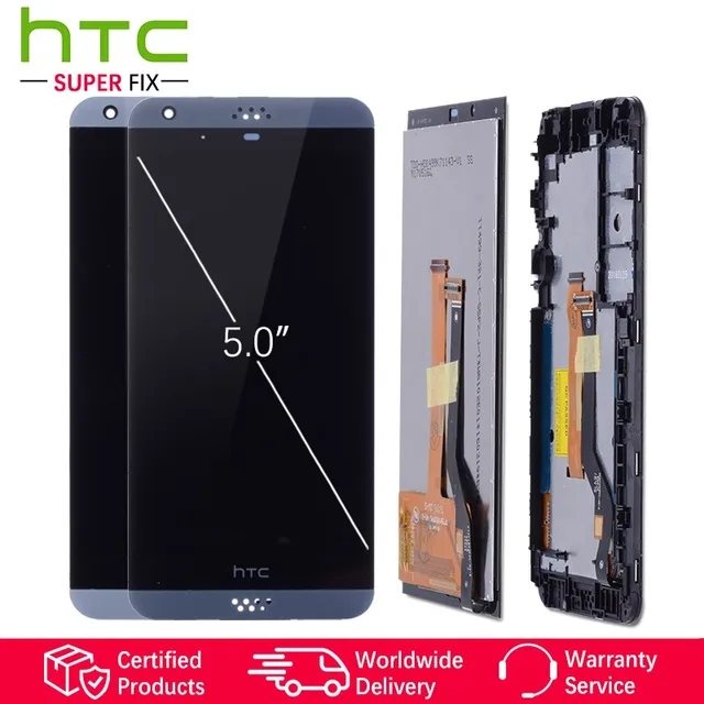 5.0 inch Super Оригинальный тачскрин дисплей экран для HTC Desire 530 сенсорный дисплей Оригинал LCD с тачскрином в рамке замена запчасти D530 Черный белый