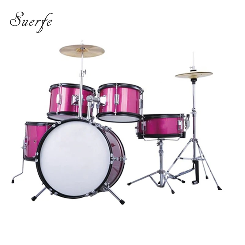 childrens pink drum kit