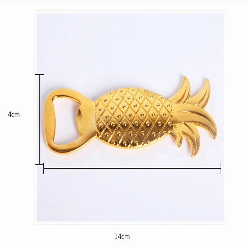 100 шт Золотой ананас металлический флакон ключ свадебные сувениры и подарки предметы для вечеринки сувениры на день рождения подарки для гостей