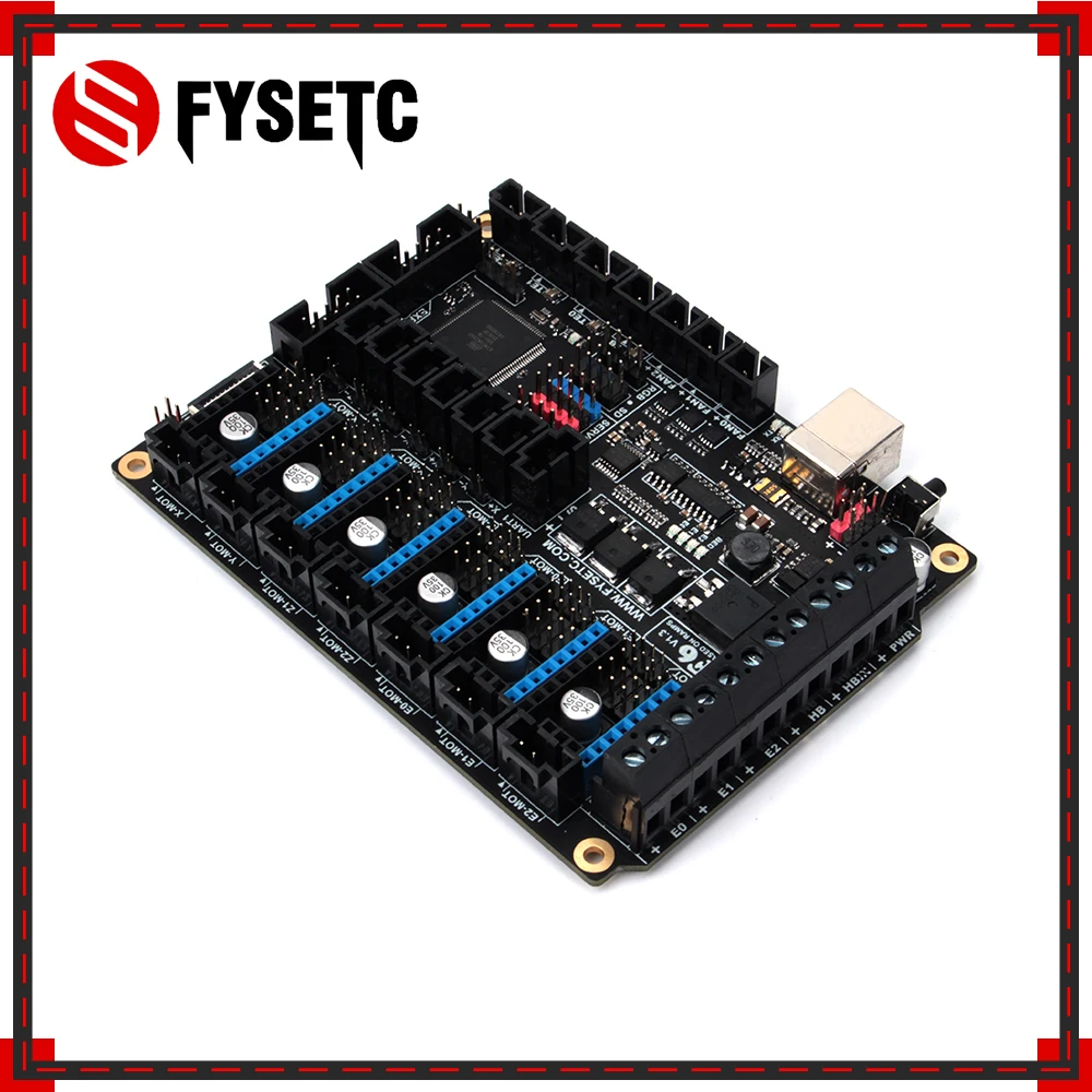 Плата все в одном FYSETC F6 для электроники 3D принтера устройства с ЧПУ до 6 драйверов
