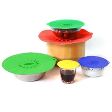 5 шт./компл. силиконовая чаша для микроволновой печи крышка Крышка для кастрюли Крышка для сохранения пищевых продуктов Кухонная обертка инструменты Кухонная Посуда Лидер продаж