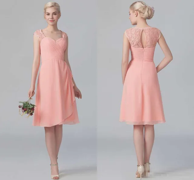 coral pink dress for wedding