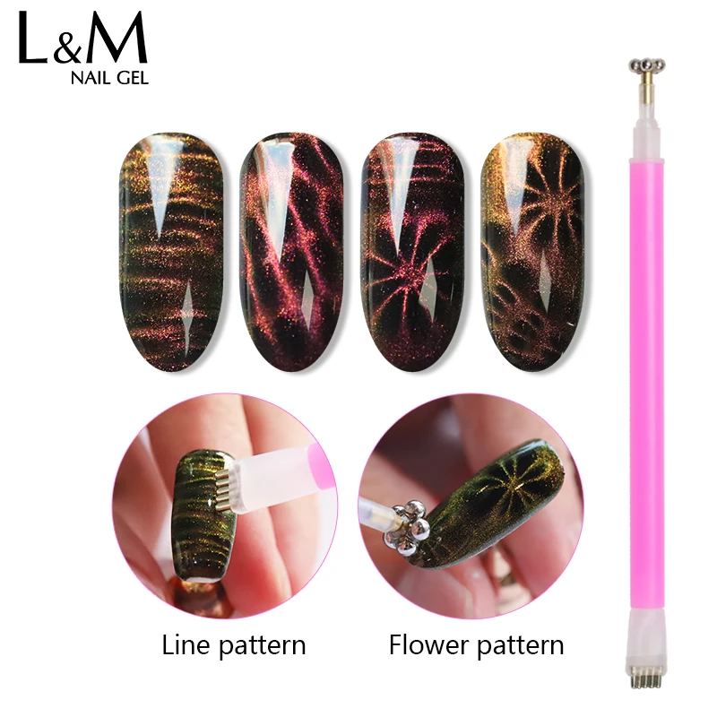 IBD гель 1 шт Nail Art Цветок двухсторонний инструмент для солнцезащитные очки