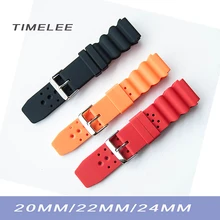 20 мм 22 мм 24 мм мягкий спортивный черный силиконовый резиновый ремешок для часов водонепроницаемый и 2 пружинных ремешка