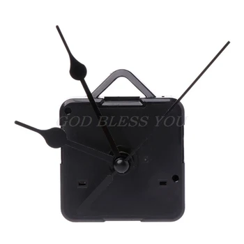 

Quartz Clock Movement Mechanism Hands Wall Repair Tool Parts Silent Kit Set DIY Black Pointer 24