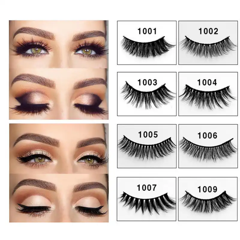 3d ミンクまつげエクステンションミンクまつげ 2 ペアナチュラルロングつけまつげミンク偽まつげロングメイク美容女性のための目 False Eyelashes Aliexpress