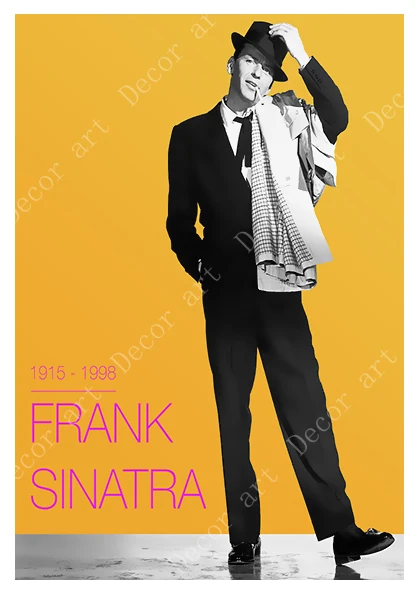 Поп арт Frank Sinatra музыка певица холст картины винтажные стены крафт плакаты с