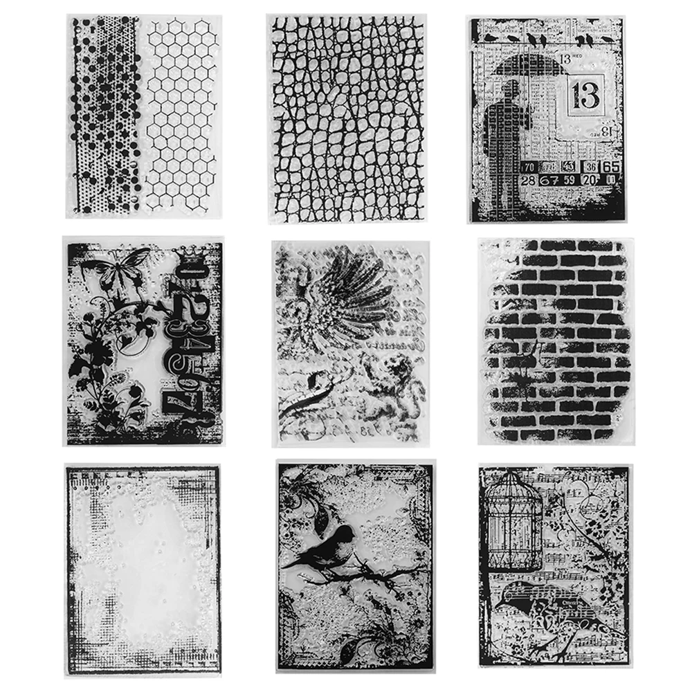 

Practical Creative 7*10 cm Retro Stamps Clear Stamp for Scrapbooking Transparent Silicone Rubber DIY Photo Album Decor