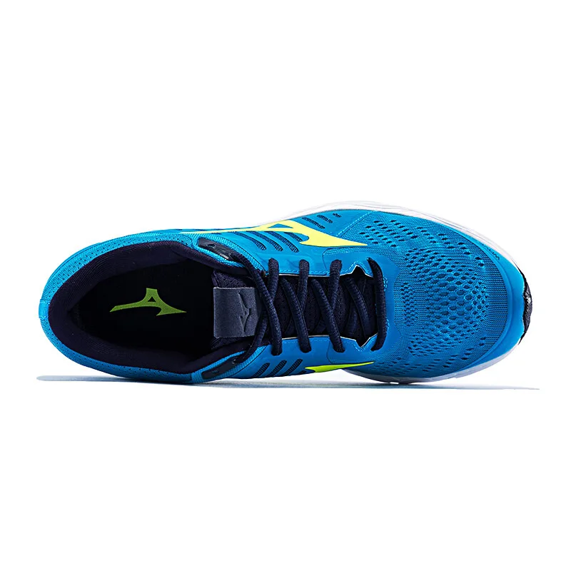 MIZUNO Для мужчин поток амортизирующие кроссовки Поддержка дышащая обувь синего