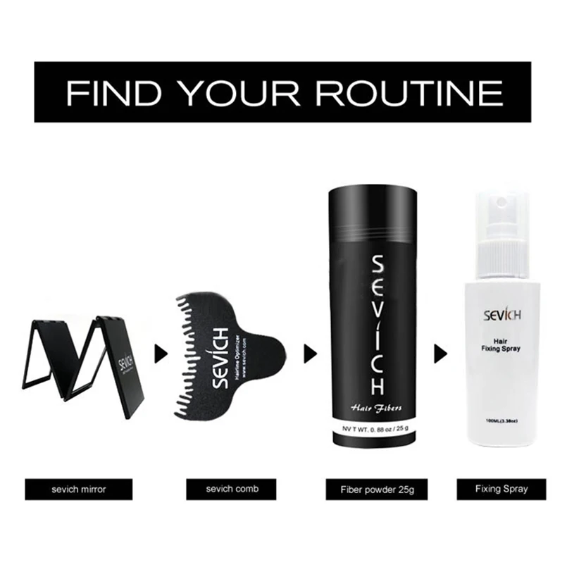 SEVICH Brand Hair Building Fiber Hair Styling 25g Keratin Hair Fiber Spray Applicator Professional Hair Loss Products Mauqiagem SEVICH Brand Hair Building Fiber Hair Styling 25g Keratin Hair Fiber Spray Applicator Professional Hair Loss Products Mauqiagem
