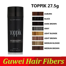 TOPPIK Hair Building Fibers Best Salon Barber Instant Hair Styling Powder Thickening Keratin Hair Fibre Concealer 27.5g