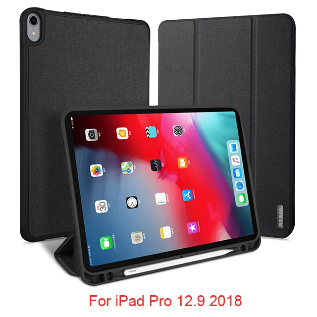 DUX DUCIS умный чехол из искусственной кожи для ipad Pro 12,9 11 чехол-подставка для ipad Pro 12,9 11 дюймов с карандашом - Цвет: For ipad pro 12.9