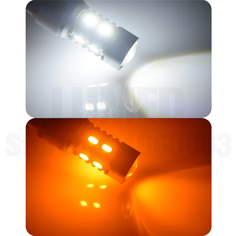 10x1157 BAY15D P21/5 W T20 7443 светодиодный светильник белого янтаря 20 5630 SMD лампа автомобильная светодиодная лампа заднего тормоза