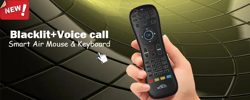 Смарт-пульт Conctol для Android tv BOX для компьютера с голосовой и подсветкой Функция Air mouse Клавиатура
