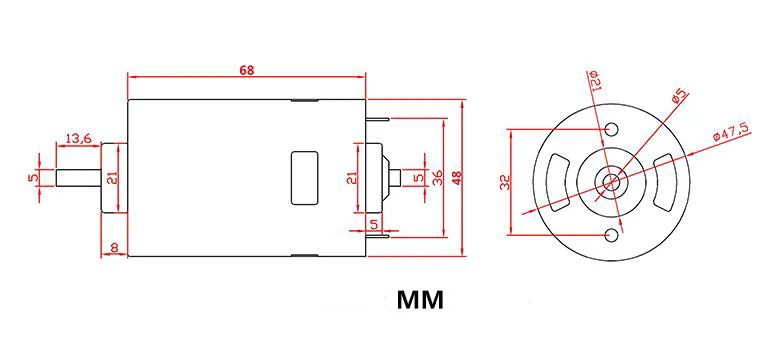 250 Вт высокой мощности 12 V-24 V DC мотор 885 большой крутящим моментом и шариковым подшипником инструменты низкая Шум