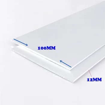 

1PC/LOT 6063-T5 Aluminium Alloy Plate Thickness12mm*Width100mm Article Aluminum Oxidation Length 100/150/200/300/350MM