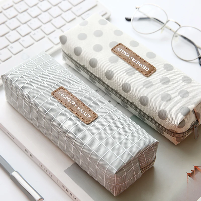 

Simple Pencil Case Kawaii Large Capacity cute Fabric art pencil bag kawaii Pencil Box school office accessories pen case