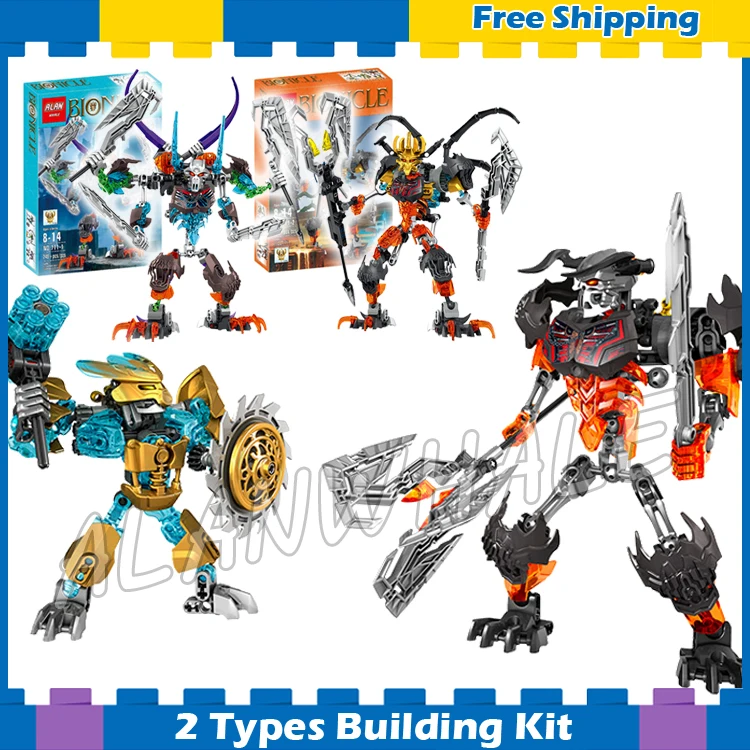

107pcs Bela Bionicle Hero Tahu Mask Maker Skull Grinder Model Building Blocks Boys Kids Gifts sets Compatible With Lego