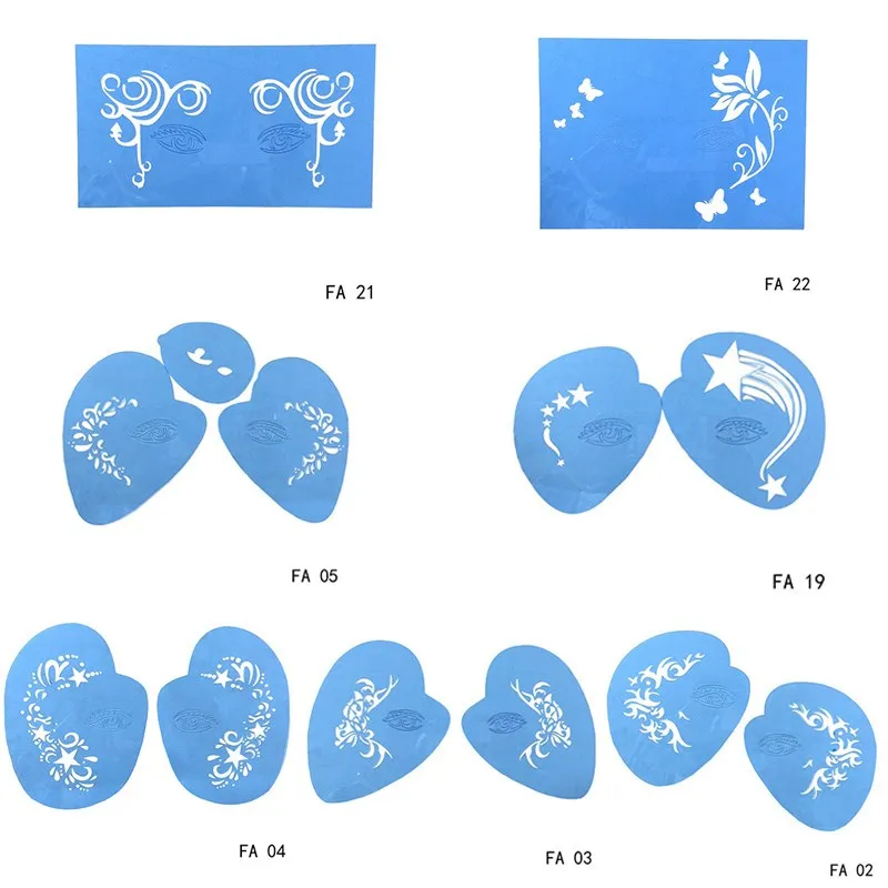 Многоразовые Мягкие трафареты для картин трафарет под краску шаблон глаз Макияж модели вечерние рождественские трафареты для краски детей