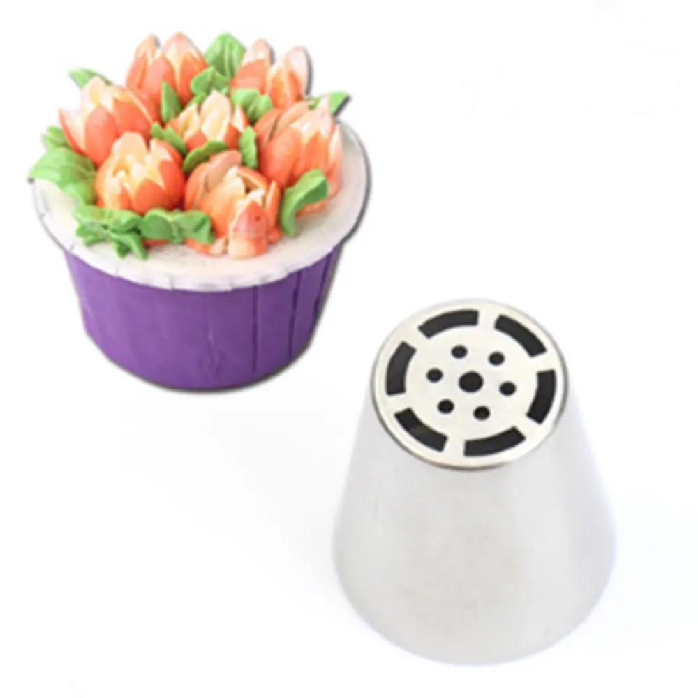 

LIMITOOLS Russian Tulip Flower Cake Icing Piping Nozzles Decorating Tips Baking Tool #3 Kitchen Cake Baking Patry decor Tools