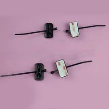 2PCS Bicycle Brake Line Pipe Buckle Shifter Cable Housing Hose Wire Tube Fixed Seat Mountain Bike Fixed Gear Accessories 8mm hose protection wire case hose pipe computer principle line cable finishing line with fixed bundle of wire bobbin winder hub