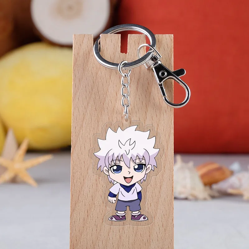 Аниме Охотник х Охотник брелок мультфильм фигурка Killua Zoldyck Kurapika двухсторонний акриловый кулон брелок