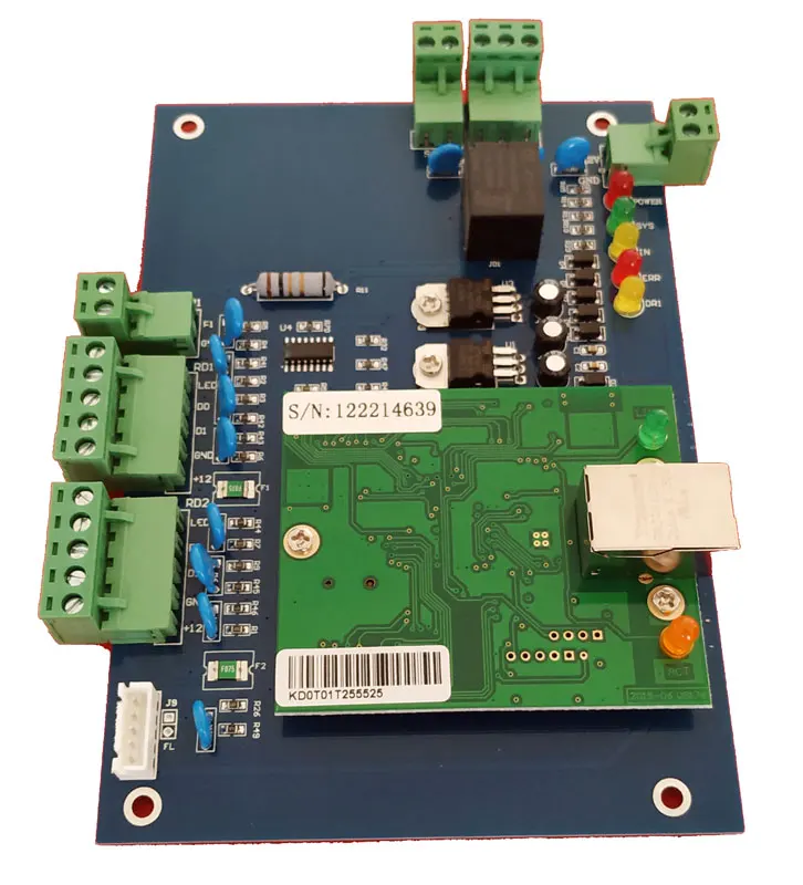 TCP/IP Певица Дверь контроль доступа одна дверь Wiegand Tcp/ip плата контроля доступа поддержка qr-ридер, sn: L01